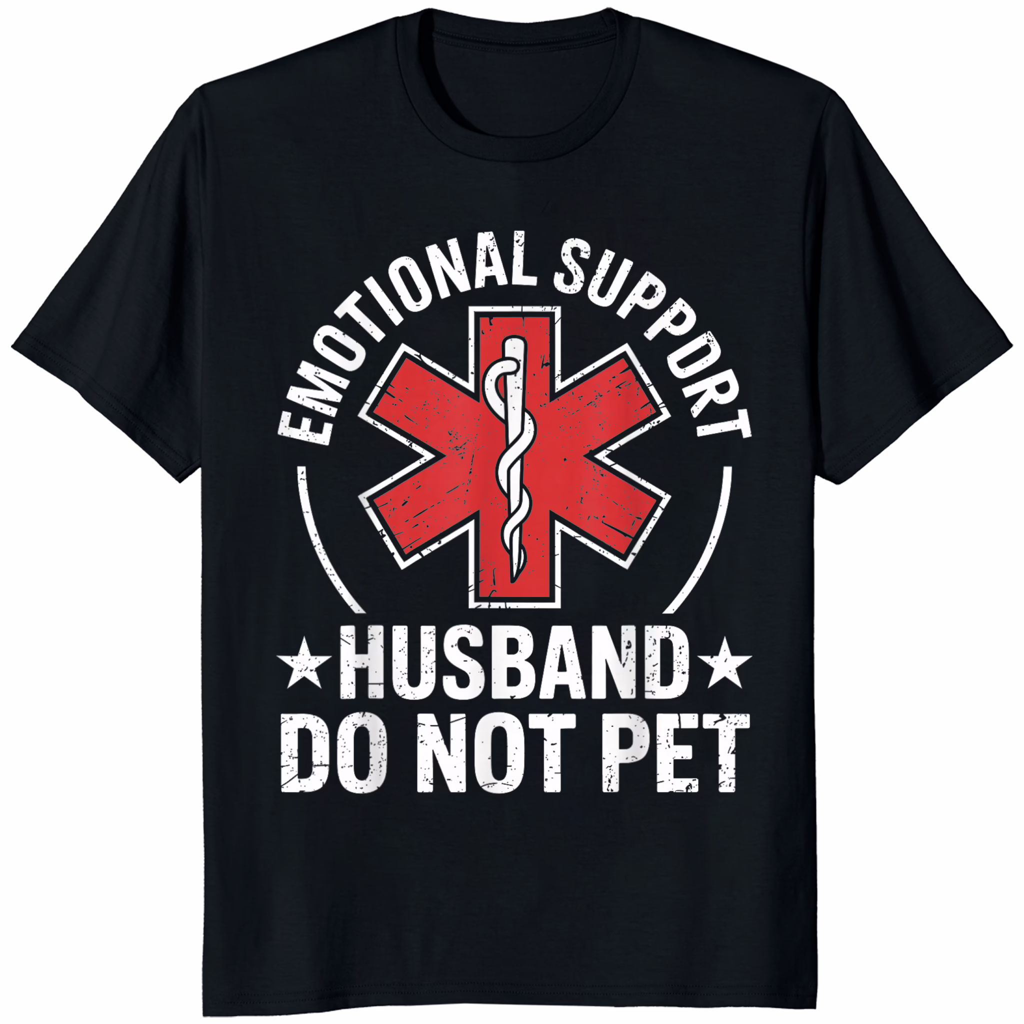 Emotional Support Husband Do Not Pet Shirt 1 Emotional Support Husband Do Not Pet Shirt black funny husband graphic t-shirt