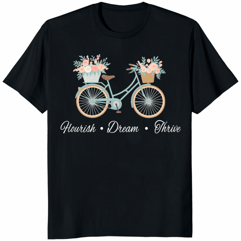 Flourish Dream Thrive FDT Anti Trump Floral Bike Shirt 14 Flourish Dream Thrive FDT Anti Trump Floral Bike Shirt in black