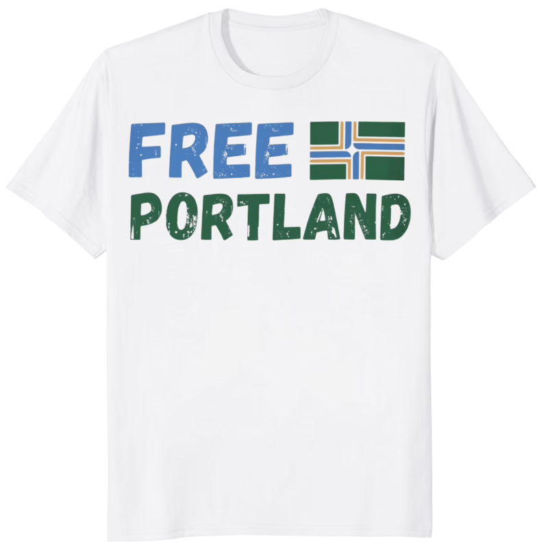 Free Portland Resistance Fight Fascism Shirt 8 Free Portland Resistance Fight Fascism Shirt white color mockup