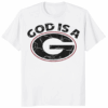 God Is A G Shirt in white color – Christian streetwear design