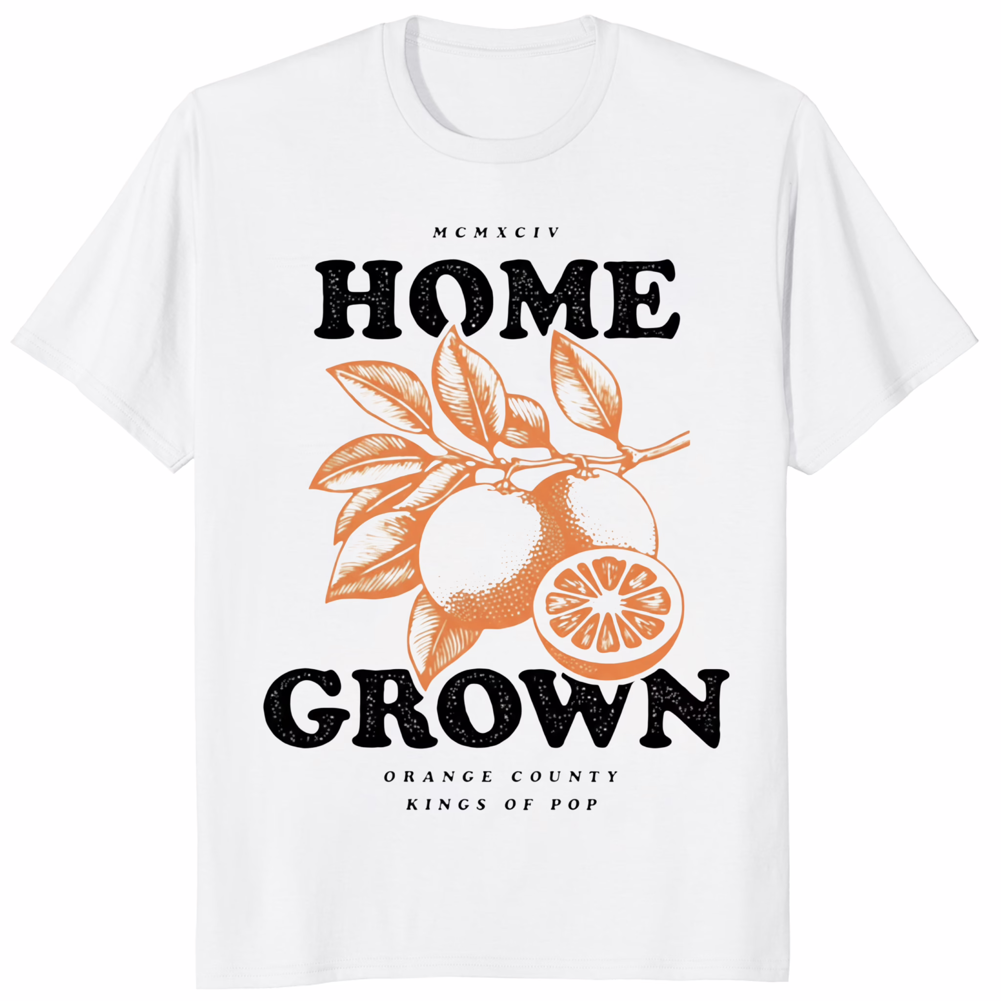 Home Grown Orange County Tour shirt 1 Home Grown Orange County Tour Shirt white variant pop punk tee