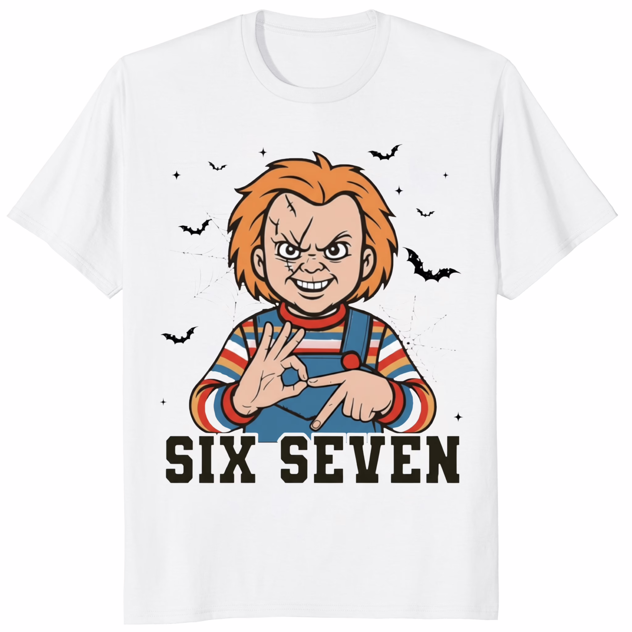 Horror Killer Character Halloween Six Seven Movie Shirt 1 Horror Killer Character Halloween Six Seven Movie Shirt white variant