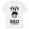 Hotline TNT 360 Degrees Shirt in white — limited edition indie rock unisex t-shirt with 360-degree design