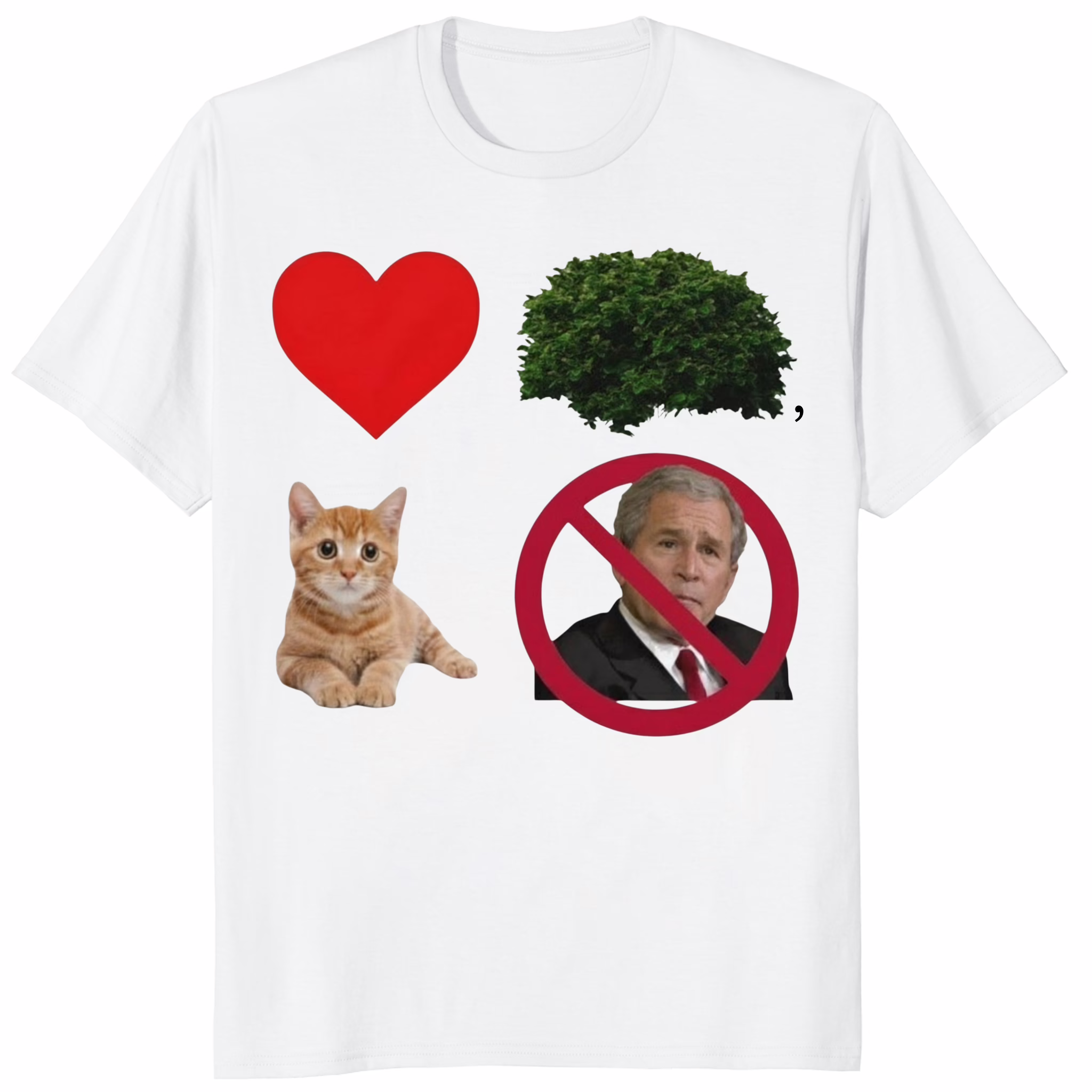 I Heart Bush The Pussy Not The President Shirt 1 I Heart Bush The Pussy Not The President Shirt white graphic tee