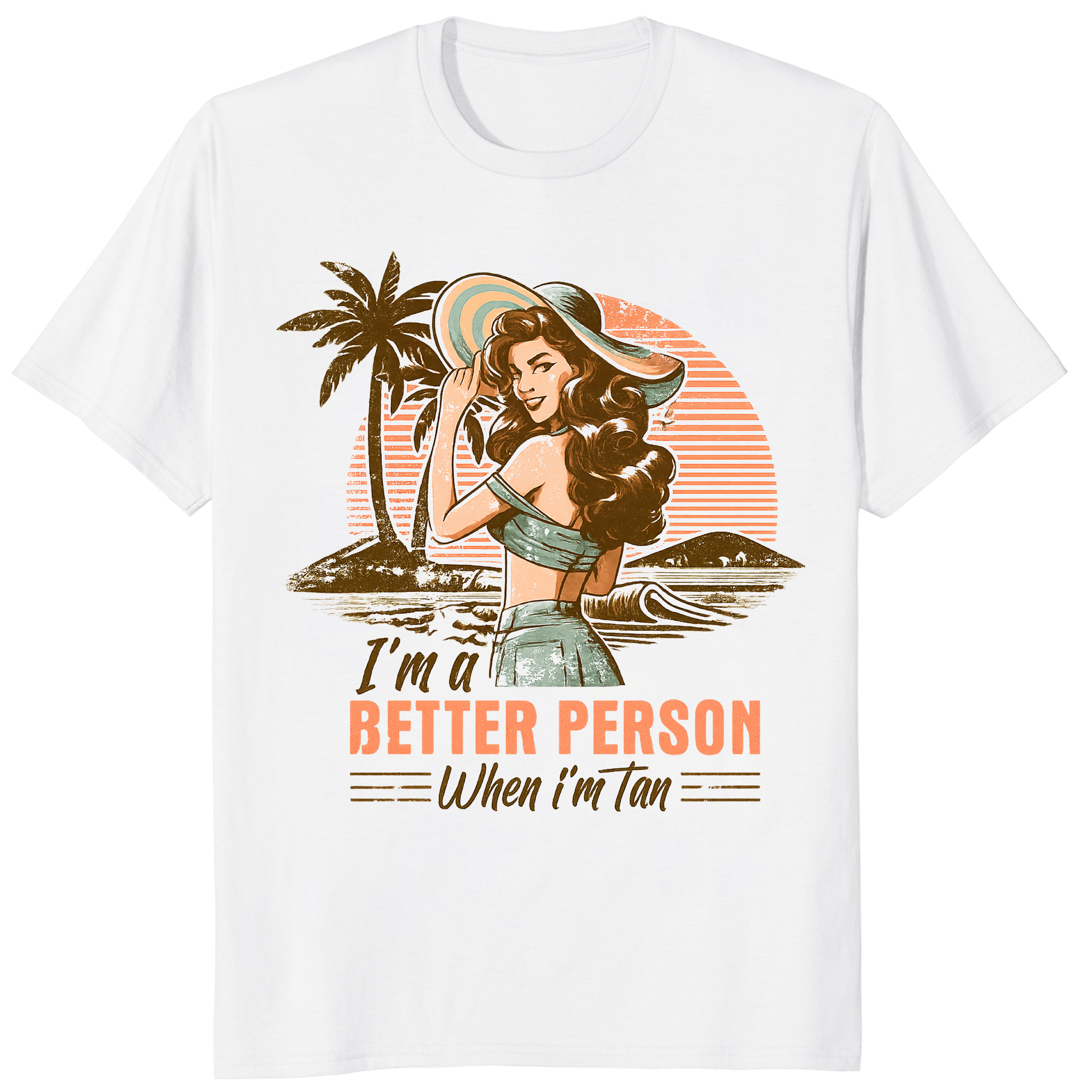 Im a Better Person When I am Tan Shirt 1 Im a Better Person When I Am Tan Shirt Comfort Colors garment dyed tee summer beach style