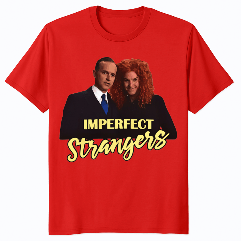 Imperfect Strangers Calvin Coolidge And Carrot Top Shirt red color funny graphic t-shirt