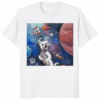 Kara Baldus Bradford in Space Shirt white color featuring Bradford cosmic design by Kylie Hicks
