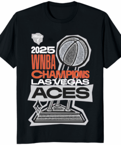 Las Vegas Aces 2025 WNBA Finals Champions Locker Room Authentic Shirt in Black