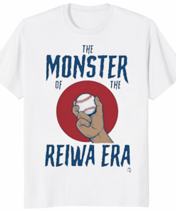 LA Dodgers the Monster of the Reiwa Era Shirt white color baseball tee