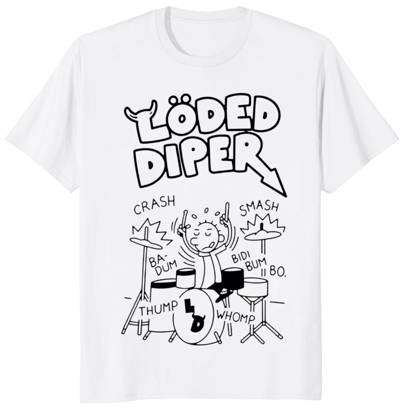 Loded Diper Rodrick Shirt white – Diary of a Wimpy Kid band tee
