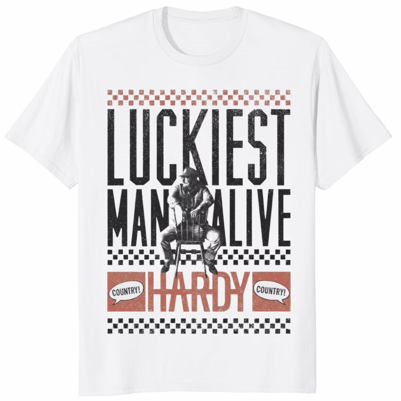 Luckiest Man Alive Shirt 8 Luckiest Man Alive Shirt white t-shirt mockup