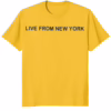 Manchild Sabrina Carpenter Live From New York Shirt daisy yellow unisex graphic tee