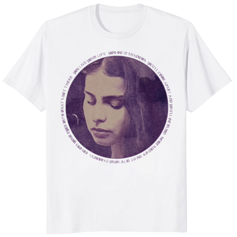 Mazzy Star You Go In Shadow Shirt sand color band tee