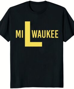 Milwaukee Fly The L Flag Shirt navy color unisex tee