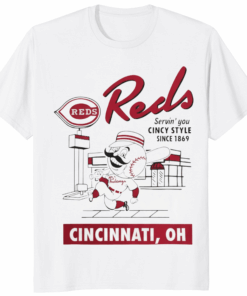 Mr. Redlegs Cincinnati Reds Mitchell And Ness Deli Style Shirt white