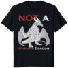 Not A Morning Dragon Purple Shirt black graphic tee