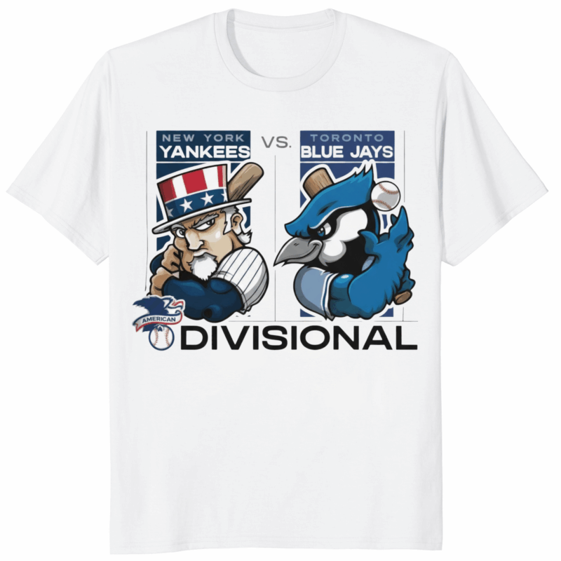Official 2025 Yankees vs Blue Jays ALDS Division Series Shirt in White
