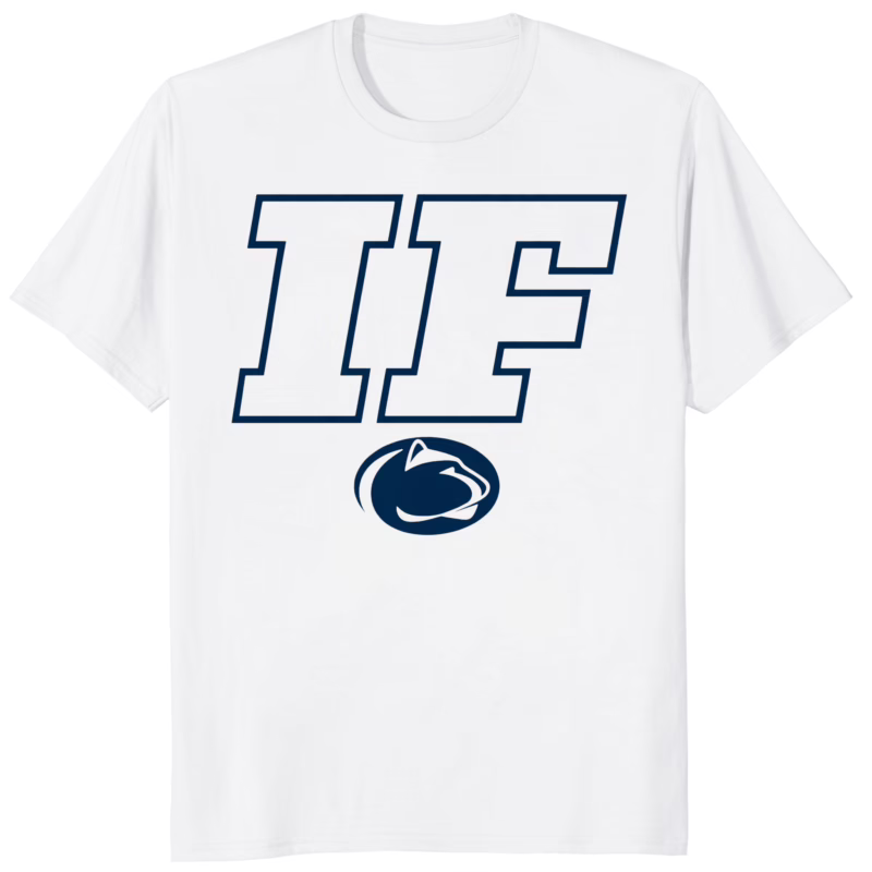 Penn State If Shirt 10 Penn State If Shirt white t-shirt mockup