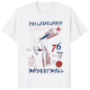 Philadelphia Basketball Knees 76 Shirt white t-shirt mockup