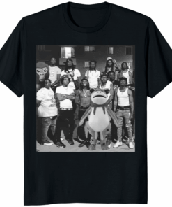 Portland Frog King Protest T Shirt in black