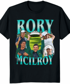 2025 Rory McIlroy Masters Champion Shirt in black color with official embroidery