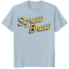 Screw The Brew Milwaukee Brewers Shirt light blue color mockup