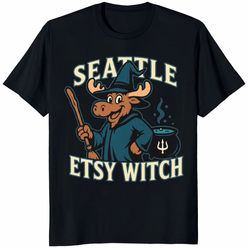 Seattle Mariners Etsy Witch Shirt black – witchy baseball fan Shirt