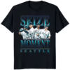 Seattle Mariners Seize The Moment Shirt black cotton unisex t-shirt