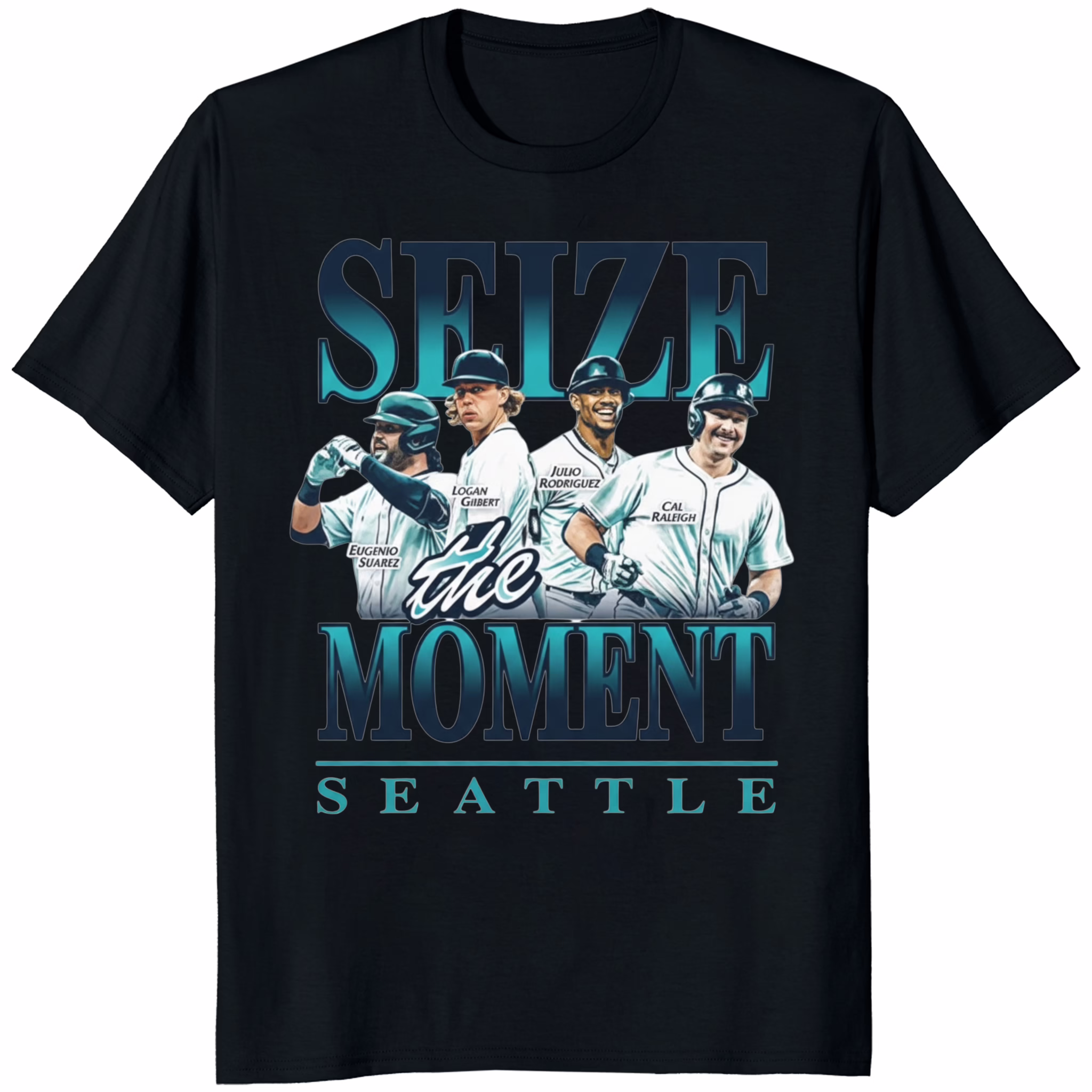 Seattle Mariners Seize The Moment Shirt 1 Seattle Mariners Seize The Moment Shirt black cotton unisex t-shirt