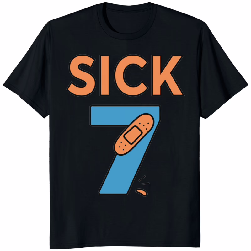 Sick Seven Meme Six Seven Fun Wordplay Shirt 10 Sick Seven Meme Six Seven Fun Wordplay Shirt black t-shirt