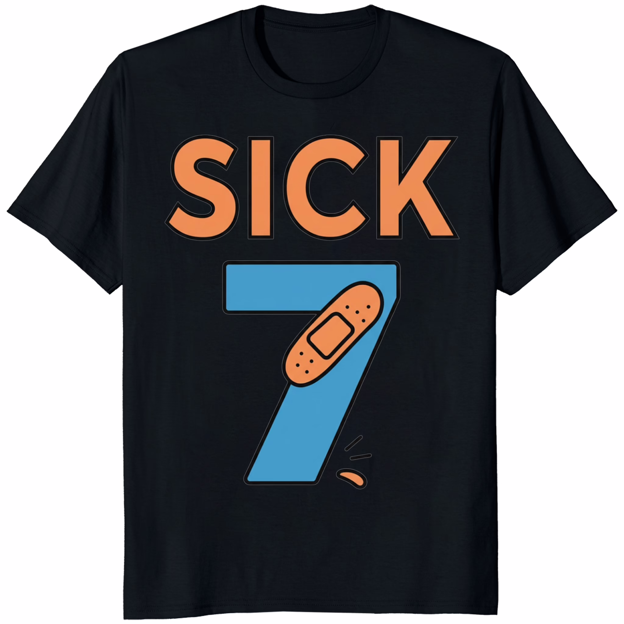 Sick Seven Meme Six Seven Fun Wordplay Shirt 1 Sick Seven Meme Six Seven Fun Wordplay Shirt black t-shirt