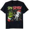 Six Seven 67 Meme Christmas Shirt black color mockup
