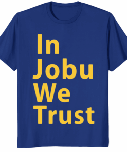 St Louis Blues In Jobu We Trust Shirt fan apparel with Jobu graphic and NHL colors