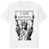 Statue Of Liberty I Am Antifa T Shirt white color variant