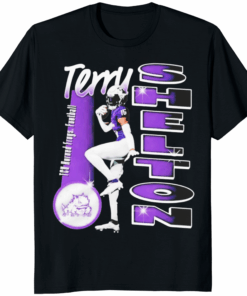 Terry Shelton TCU Horned Frogs Portrait Shirt black color