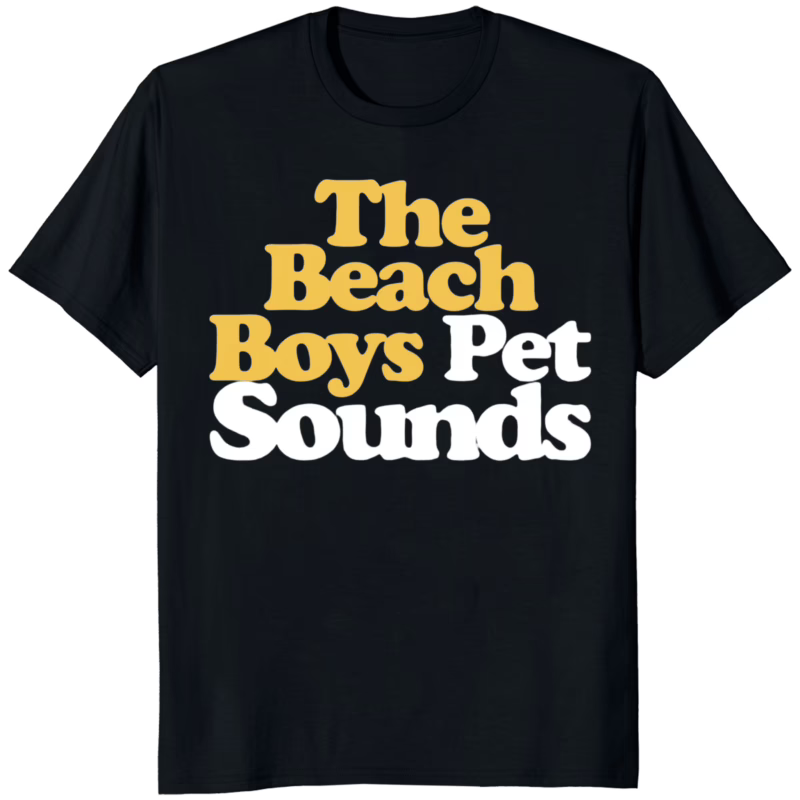 The Beach Pet Sounds T Shirt 12 The Beach Pet Sounds T Shirt black – vintage band tee