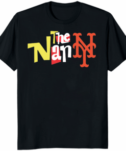 The Nanny New York Mets Shirt in Black – retro pop culture baseball tee