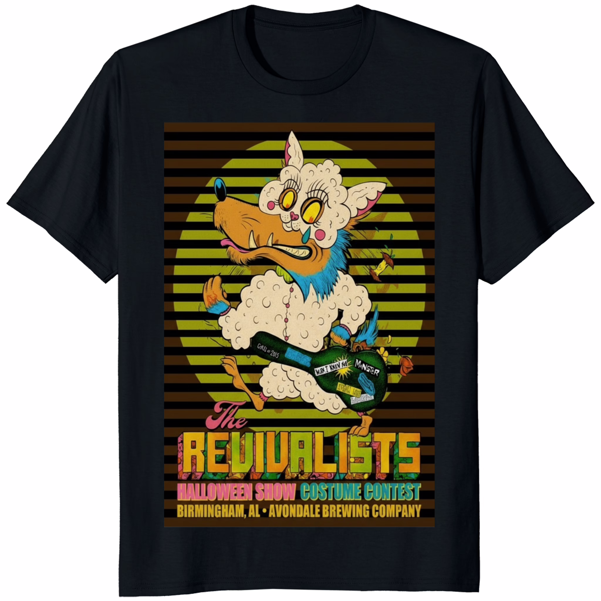 The Revivalists Birmingham AL Poster Shirt 1 The Revivalists Birmingham AL Poster Shirt black t-shirt mockup