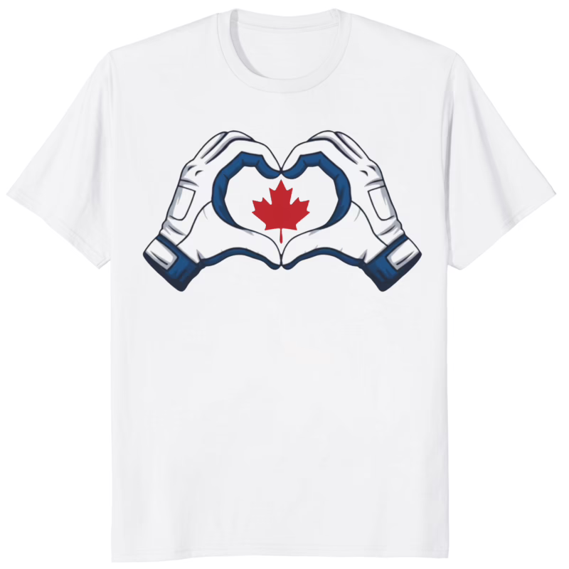 Toronto Blue Jays Canada Heart Hands Shirt 8 Toronto Blue Jays Canada Heart Hands Shirt white variant