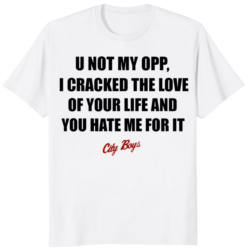U Not My Opp Shirt 8 U Not My Opp Shirt white variant – bold streetwear t-shirt