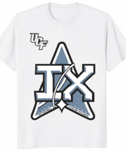 UCF Knights 2025 Space Game Patch Core Shirt White for Mission IX Hyperspace