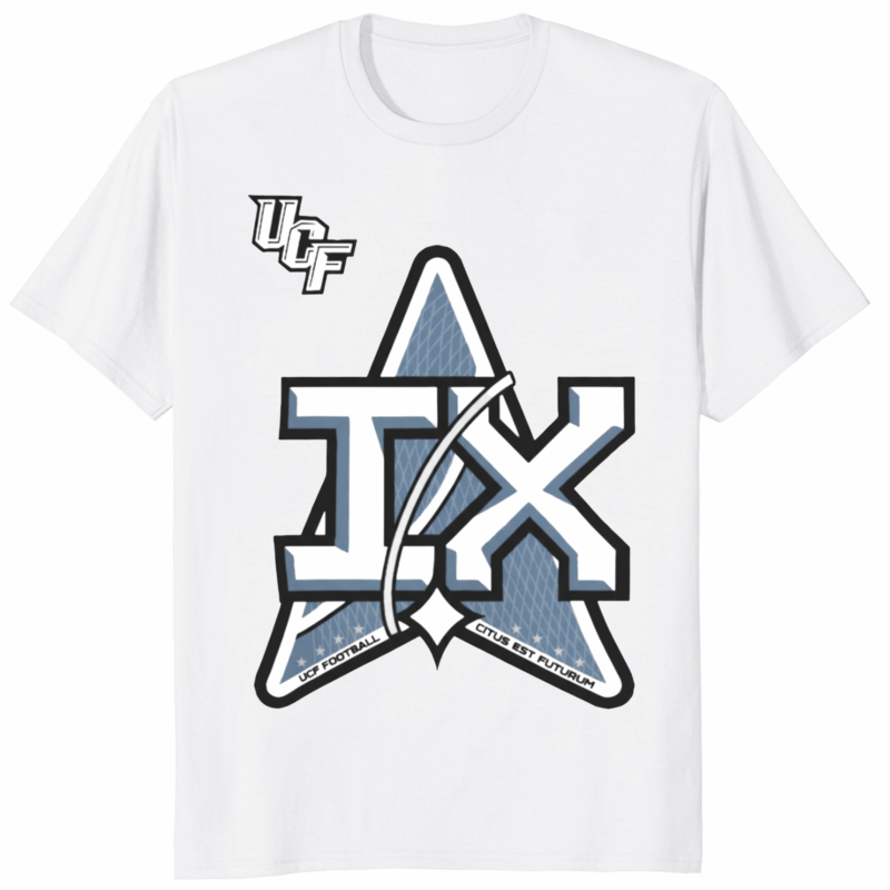 UCF Knights 2025 Space Game Patch Core Shirt 16 UCF Knights 2025 Space Game Patch Core Shirt White for Mission IX Hyperspace