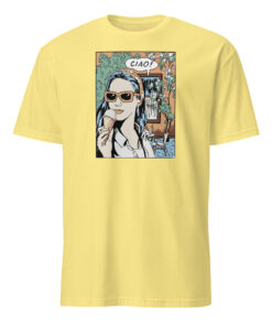 Morgans Ciao Graphic Shirt on High Potential in Cornsilk – RE/DONE Classic Tee Ciao