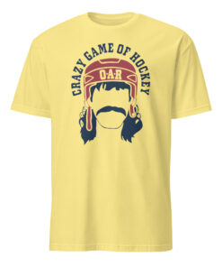 O A R Crazy Game of Hockey Long Sleeve Shirt 13 O A R Crazy Game of Hockey Long Sleeve Shirt Cornsilk Yellow TeesParadise