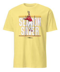 Noelvi Marte Season Saver Shirt 15 Noelvi Marte Season Saver Shirt cornsilk color – vintage baseball tee