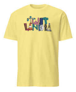 The Twits Dont Stress Kids Shirt in cornsilk – soft yellow kids shirt with message
