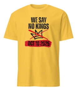 Daisy yellow No Kings Day October 18 T Shirt – bright protest apparel for democracy.