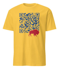 Shout QR Code Buffalo Bills Shirt daisy yellow – Bills Mafia celebration tee