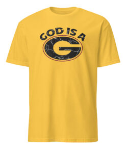 Daisy yellow God Is A G Shirt – Bright gospel fashion