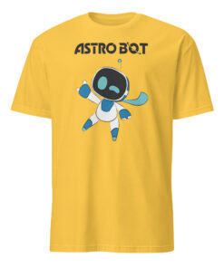 Astro Bot 2025 Shirt in daisy yellow – bright and bold gamer tee